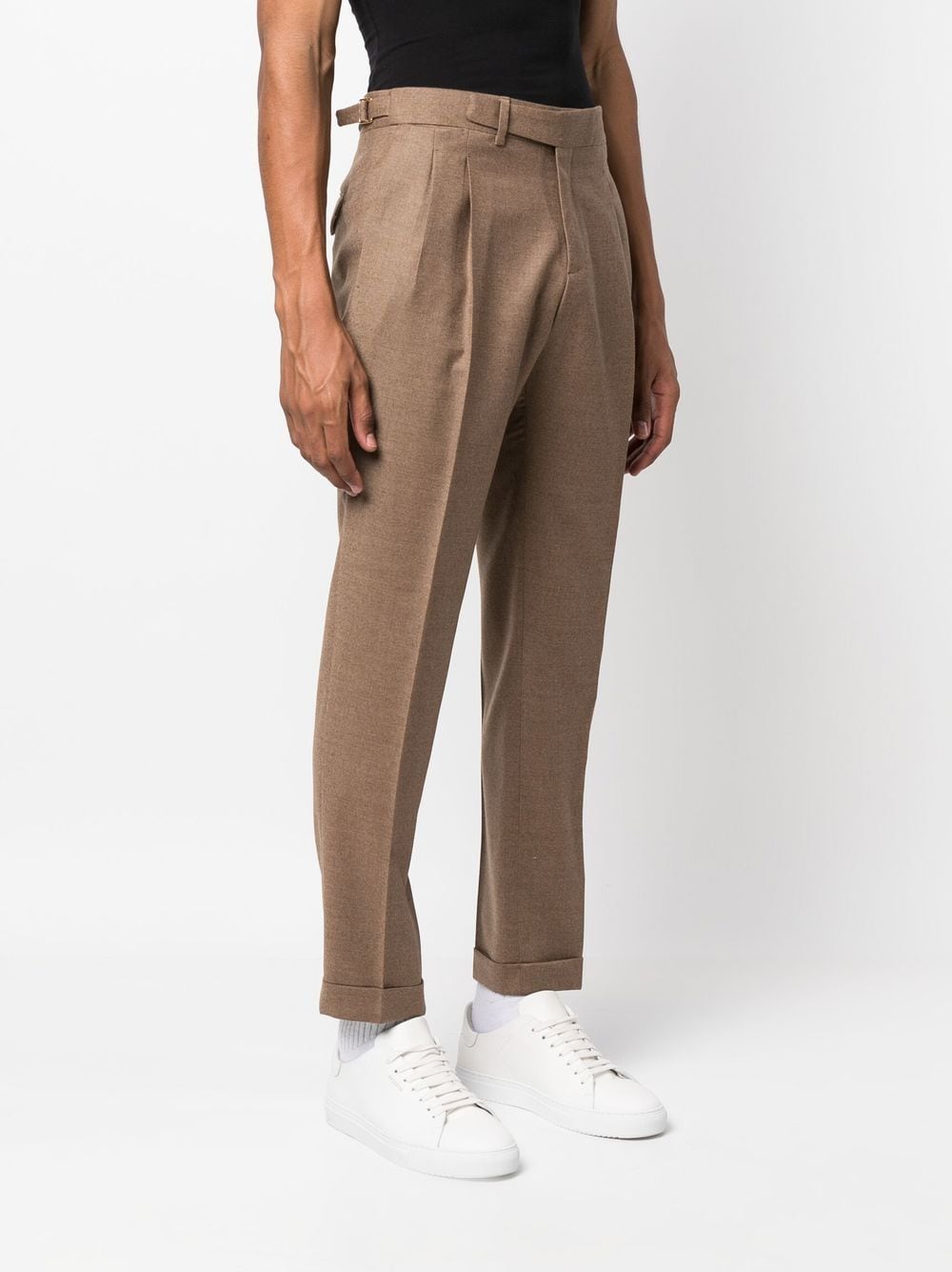 Brown tailored trousers men